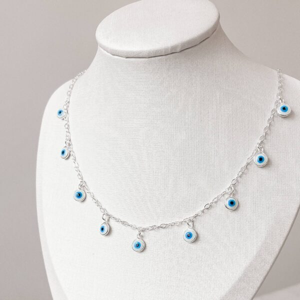 Choker-pingentes-olhos-gregos-corrente-cadeado